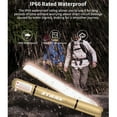 thumbnail image 4 of FELICON Type-C Rechargeable Camping Light Bar, IP66 Waterproof LED Tube, 33.86IN/86CM Tent Light 2000mAh Battery Foldable Inflatable Outdoor Light for Camping, Hiking, Traveling, Party (Khaki/ 2 PC), 4 of 6