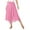 Pink, variant on Women Long Chiffon Ballet Skirts Ladies Flowy Lyrical Dance Wrap Skirts Black One Size
