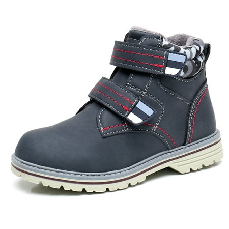 

Blikcon Kids Boys Hook and Loop Outdoor Comfort Boots for Autumn Winter (Color : Navy Size : 9.5 Toddler)