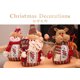 thumbnail image 2 of Muñeco de juguete de Papá Noel de pie, árbol de Navidad, reno de Navidad, muñeco de nieve, decoración de mesa, vaso, ventana, fotografía, regalo de vacaciones Methold  JR0637-03, 2 of 6