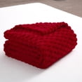 thumbnail image 5 of Red Throw Blanket Lightweight 3D 60"50", 5 of 5