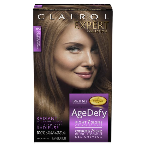 Clairol Expert Collection Age Defy Hair Color, 6G Light ...