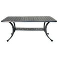 thumbnail image 2 of Benjara 42 Inch Large Outdoor Patio Metal Coffee Table, Bronze, 2 of 4