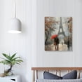 thumbnail image 4 of Creowell  Romantic Wall Art Prints for Home Decor A Couple Eiffel Tower Paris Canvas Abstract Artwork for Office Kitchen Bedroom Walls - 16x20 in/12x16 in, 4 of 5