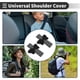 thumbnail image 5 of Cojín para cinturón de seguridad negro y blanco de Bargains Únicos, poliéster y lino de algodón, 23 cm, cojín para correa de cinturón de seguridad, 2 Pcs, 5 of 6