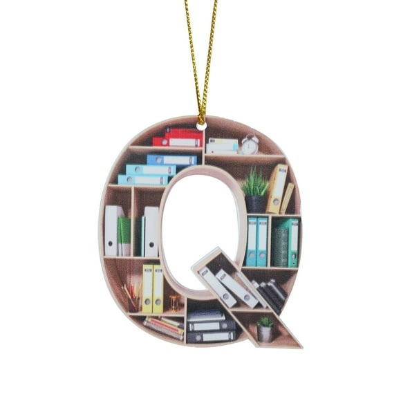 Rinsvye Book Lovers Heart Shaped Twelve Days of Christmas Decorations Bookshelf Pendant Acrylic Ornament The Christmas Shoppe Garland Swing Cars Vintage Holiday Seasonal Easter