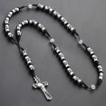 thumbnail image 1 of Religious INRI Jewelry Beads Saint Benedict Medal Cross Jesus Pendant Necklaces Men Crucifix Gifts Statement colar NC165, 1 of 5