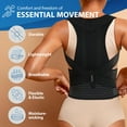 thumbnail image 3 of ORTONYX Back Brace Posture Corrector Clavicle and Shoulder Support for Men and Women, Upper and Lower Back Pain Relief - Scoliosis, Hunchback, Hump, Thoracic, Spine Corrector/8247, 3 of 6