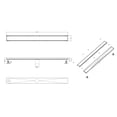 thumbnail image 5 of ALFI brand ABLD36B-BSS 36" Modern Brushed Stainless Steel Linear Shower Drain with Solid Cover, 5 of 5