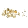 thumbnail image 2 of Uxcell 0.63''x0.79'' Clavos de tapicería con cabeza plana para muebles, tono dorado de hierro, 60 piezas, 2 of 5