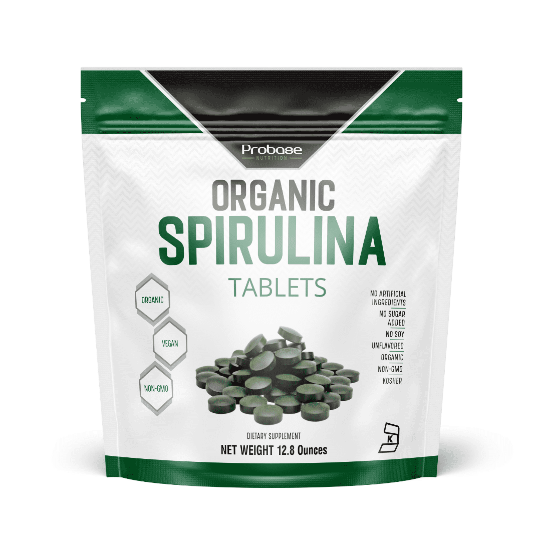 Probase Nutrition Organic Spirulina Supplement, 3000MG Per Serving