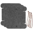 thumbnail image 3 of 3 unids/set cesta de almacenamiento caja de almacenamiento de escritorio de fieltro organizador de almacenamiento plegable para monedas llaves Snack TV Control remoto teléfono gris, 3 of 14