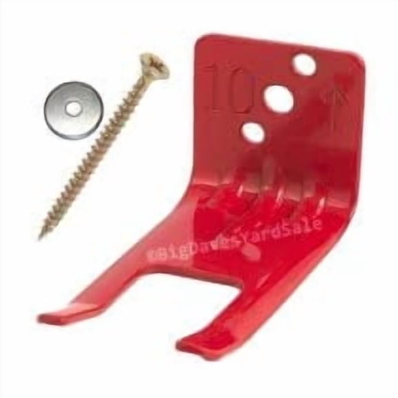 (Lot of 1) Fire Extinguisher Bracket, Wall Hook, Mount, Hanger, Universal from 5 to 13 Lb. Extinguishers, Universal for All Extinguishers with Valve Body Slots, Free Screws & WASHERS