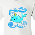 thumbnail image 4 of Inktastic Cute and Playful Narwhal Youth T-Shirt, 4 of 5
