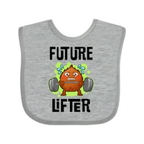 Inktastic Weightlifting Funny Future Lifter Boys or Girls Baby Bib