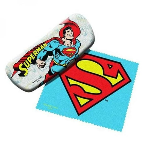DC Comics Eyeglass Case with Cleaner Sheet (Superman)