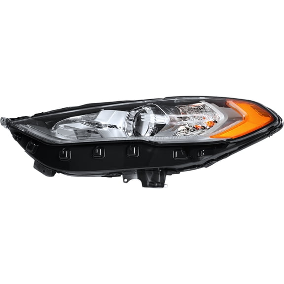 HOUGEET Headlights Fit for 2017 2018 2019 2020 Ford Fusion Head Light W/LED DRL Halogen Projector Headlamp (Left Driver Side)