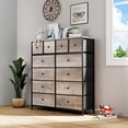 thumbnail image 5 of Pirecart 12 Drawer Dressers for Bedroom Fabric Vertical Dresser Tall Chest Organizer, 5 of 9