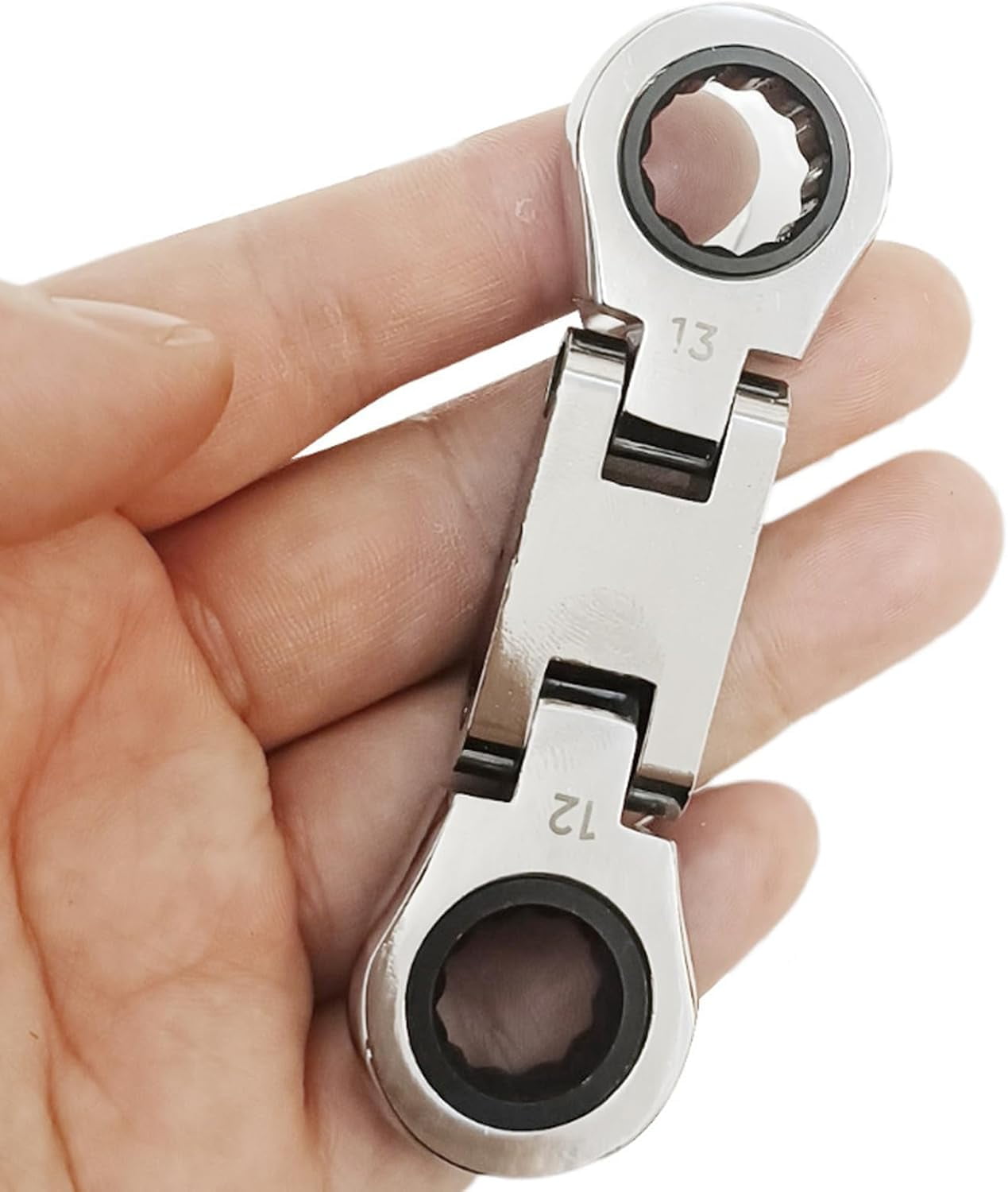 5pcs Dual-Drive Nano Flex-Head Pocket Ratchet, 3/4“ Inch Retractable Ratchets Wrenches Set, 2025 New 5pcs Flex Head Ratchet Set, for Mechanical, Plumbing Repair Narrow Spaces