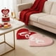 thumbnail image 4 of Alfombra de Baño en Forma de Corazón, Tapete Decorativo para Suelo con Respaldo Antideslizante, Alfombra de Acento para San Valentín con Microfibra Suave, 80 x 40 cm para Baño, Dormitorio, 4 of 5