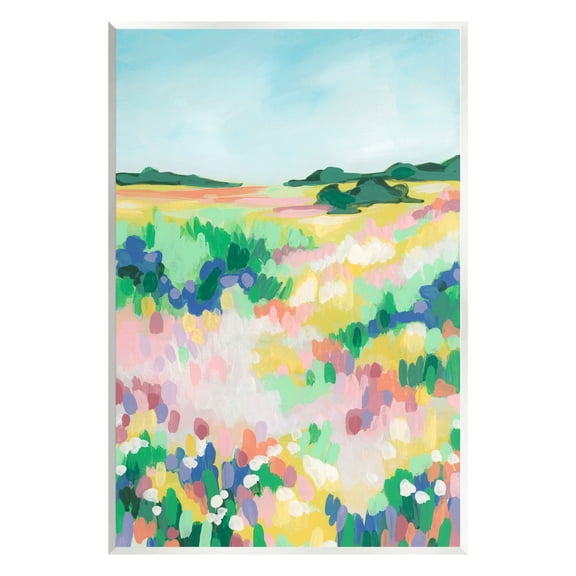 Stupell Industries Bold Speckled Landscape Landscape Painting Unframed Art Print Wall Art, 10 x 15