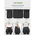 thumbnail image 4 of Waist Belt Apron Bag, Waitress Server Apron with Multiple Pockets, Half Apron with Adjustable Belt for Dog Trainer Apron, Waiter Apron, Garden Tool Belt, HairStylist Apron, 4 of 5