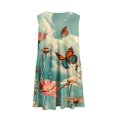 thumbnail image 6 of Viikei Womens Dresses Short Sleeve Casual Summer,Plus Size Summer Maxi Dress for Women,New Women's Casual Loose V-neck Sleeveless Printed Short Dress Green S, 6 of 6