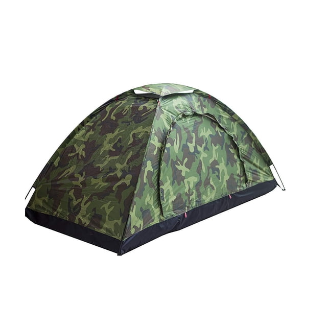 Tienda de campaña Sutekus de camuflaje para una persona, 200 x 100 x 85 cm