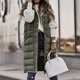 thumbnail image 2 of Chaleco largo con capucha de invierno para mujer, chaleco acolchado sin mangas con cremallera completa, abrigos de moda, chaqueta con bolsillos, 2 of 5