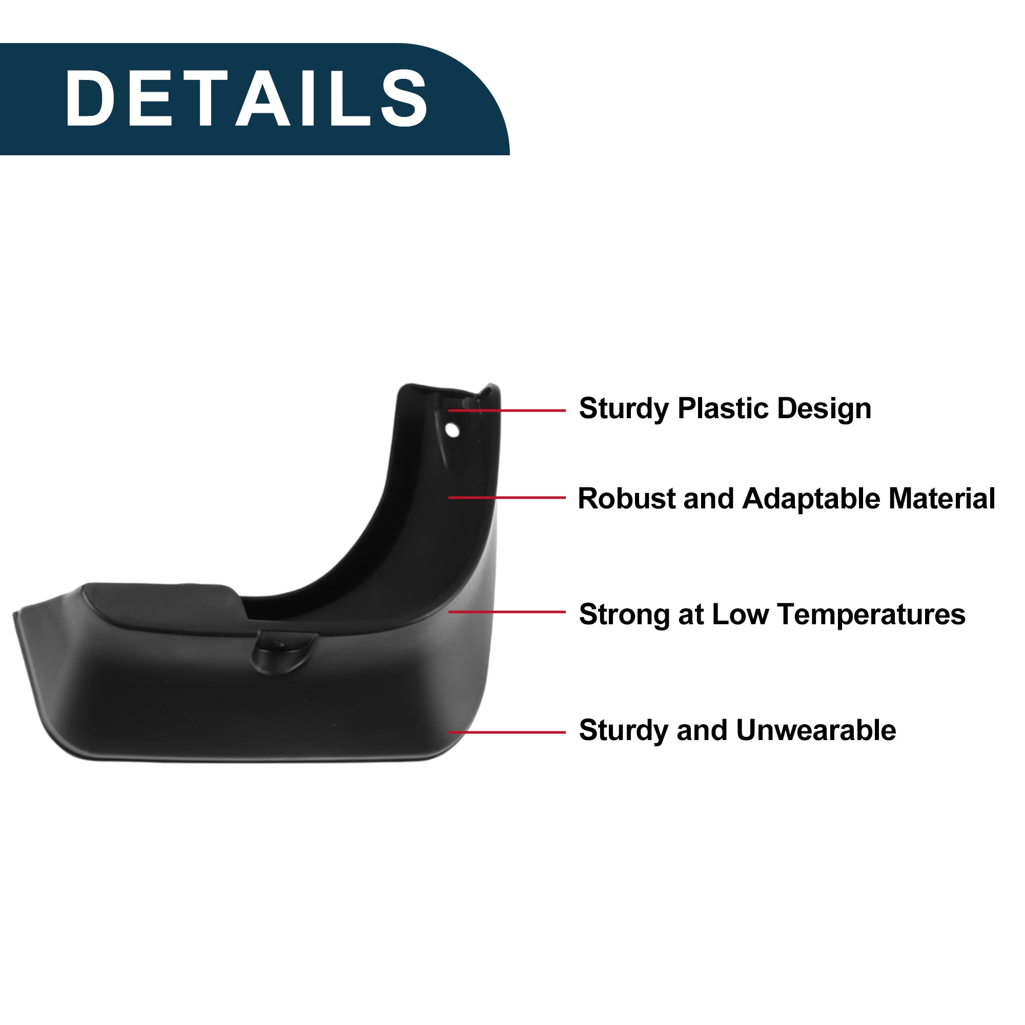 Unique Bargains Mud Flaps Splash Guards for Toyota Avalon 2007-2018 Front & Rear Mud Guards W/Mount Accessories
