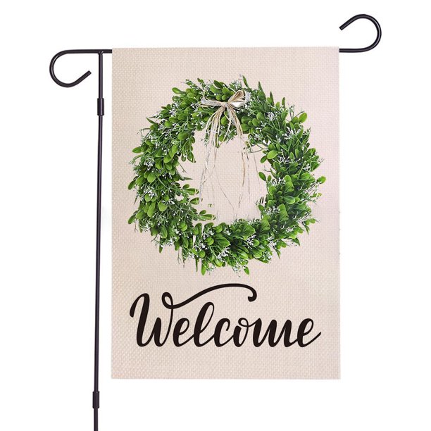 Garland Small Garden Banner Vertical Farmhouse Verano Arpillera Patio Decoración al aire libre Ormromra CPB-US-DYP58-5