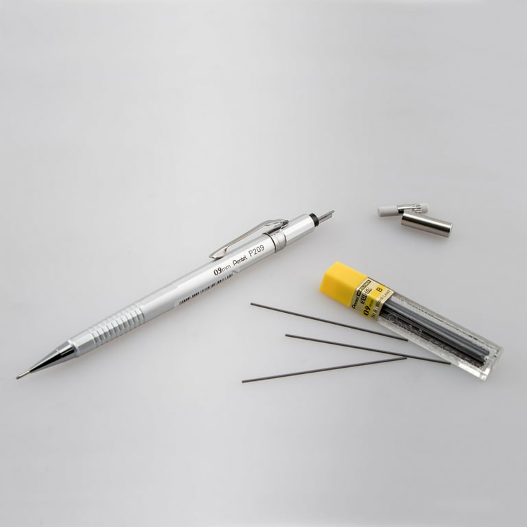 Pentel Sharp Mechanical Pencil, .9mm, Metallic Silver - Walmart.com