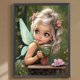 thumbnail image 3 of Pintura de diamante 5D DIY, taladro redondo completo, Kit de chica dulce, decoración del hogar, 30x40cm, 3 of 9