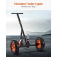 thumbnail image 3 of Heavy-Duty Trailer Mover with 2 Inch Ball Hitch, 1200lb Capacity, Large Pneumatic Tires for Easy Transport of RV and Boat Trailers, 3 of 6
