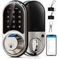 thumbnail image 1 of Veise Smart Lock, Cerradura de puerta con huella digital, Cerradura de puerta de entrada sin llave 7 en 1 con control de aplicación, teclado electrónico con pantalla táctil, cerrojo inteligente, cerra, 1 of 5