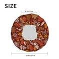 thumbnail image 4 of Kdxio Autumn Warm Tone Maple Leaf Print Shower Cap for Women,Elastic and Reusable,Double Waterproof Layers Bathing Hat, 4 of 6