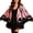 Pink, variant on Halloween Bat Wing Knit Poncho for Women - Oversized Gothic Open Front Cape, Soft Knitted Costume Cardigan for Cosplay & Party Pink One Size