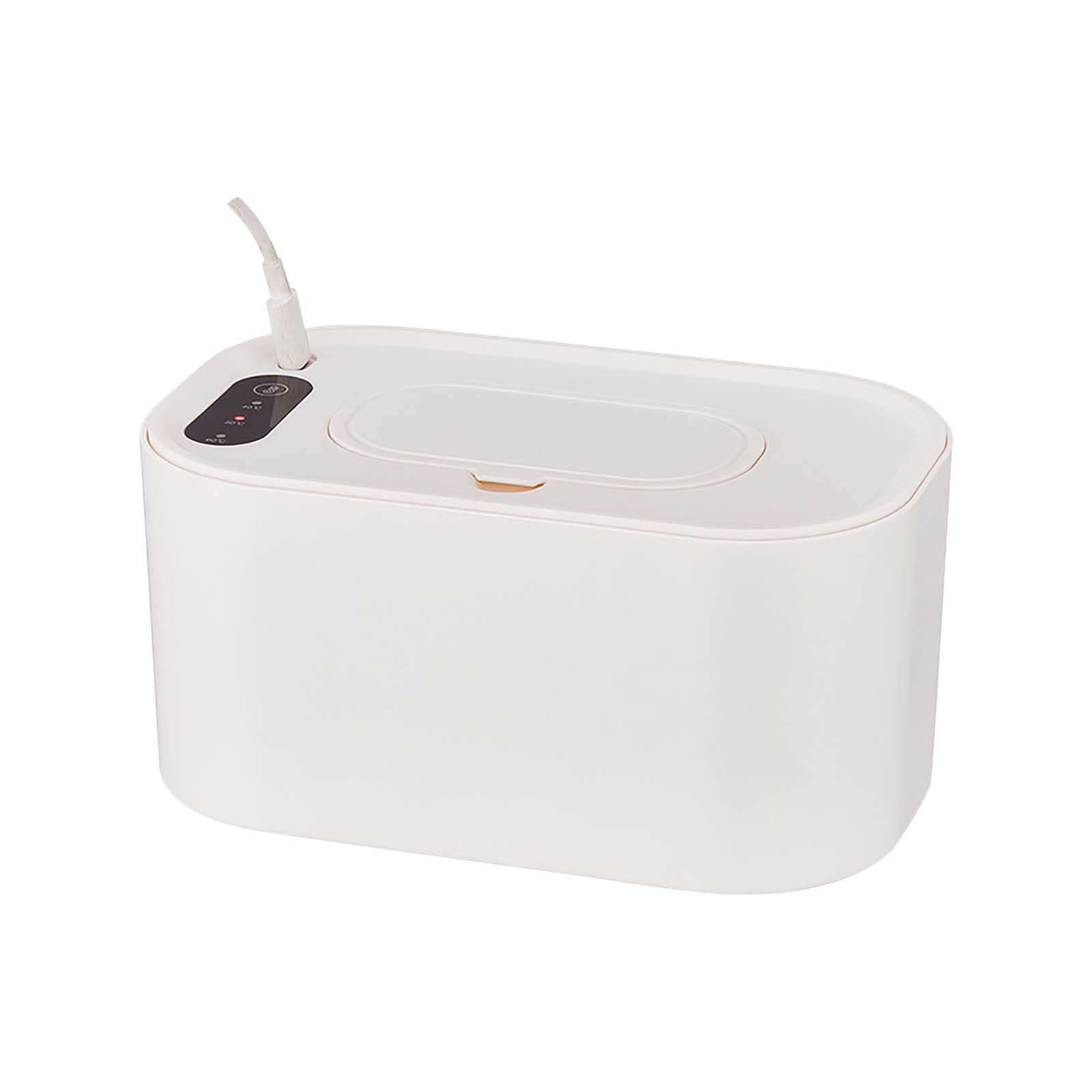 White Infant Wet Wipes Warmer Portable Baby Care Heater With Constant Temperature Heating System 20X11.5X10Cm 7.87X4.53X3.94In For Nursery Use