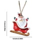 thumbnail image 3 of Ganfancp Árbol de Navidad Colgante Trineo de Resina Decoración Navideña Diy Colgante Santa Claus Muñeco de Nieve Adornos Colgantes Ofertas de La Semana Amuleto X 1, 3 of 7