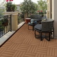 thumbnail image 7 of 44 Pack Interlocking Deck Tiles, 12" x 12", Patio Flooring Outdoor Waterproof for Garden Poolside Front/Back Yard,Burly Wood, 7 of 7