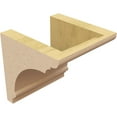 thumbnail image 5 of 6"W x 6"D x 6"H Wide Hughes Rough Cedar Woodgrain TimberThane Corbel, Primed Tan, 5 of 6