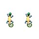thumbnail image 4 of sweethay Gecko de Metal para decoración de pared, decoración colgante para el hogar, colgante divertido pintado a mano, obra de arte DIY, suministros Amarillo 2piezas sweethay CBP499814, 4 of 5