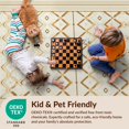 thumbnail image 4 of Design&I 6'x9' Ultra Soft Area Rug, Beige Neutral Geometric Interlocking Lattice Contemporary Tan None Fluffy Washable Non Shedding for Guest Room Bedroom Living Room, 4 of 7