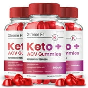 Xtreme Fit Keto ACV Gummies, Xtreme Fit Keto, Official Xtreme Keto Gummies Advanced  ACV Max Strength Gummy (3 Pack)