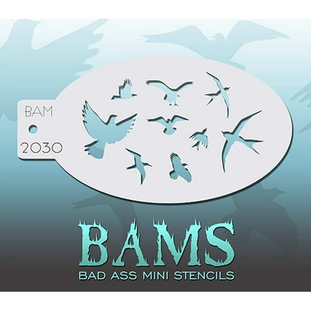 Bad Ass The Birds Mini Stencil BAM2030