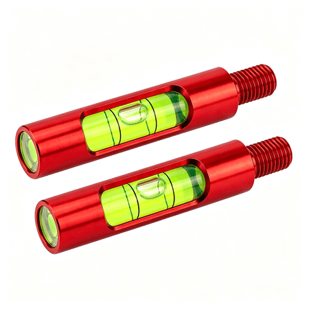 XUBIYM 2-Pack Berger Hole Bow Level Aluminum Archery Leveling Tool|Lightweight Aluminum Bow Level Screws into the Berger Hole for Accurate Tuning of Compound Bow Sights Rests And D-Loops.