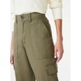 thumbnail image 4 of Free Assembly Women's High Rise Barrel Cargo Pants, 26” Inseam, Sizes 0-18, 4 of 7
