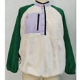 thumbnail image 6 of ZUKMRJPC Womens Half Button Pullover Sweatshirt Long Sleeve Color Block Fleece Sweatshirt Oversized Warm Loose Mock Neck Tops with Pocket, 6 of 8