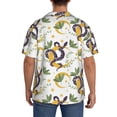 thumbnail image 5 of Wukai Snake And Moon Men's Casual Short-Sleeve Button Down Shirt - Lightweight Summer Dress Shirt for Daily Wear-XX-Large, 5 of 7