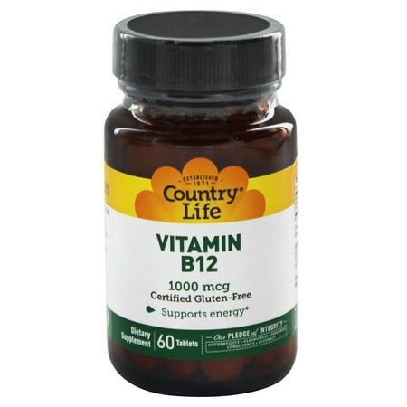 Country Life - Vitamine B12 Release Time 1000 mcg. - 60 comprimés